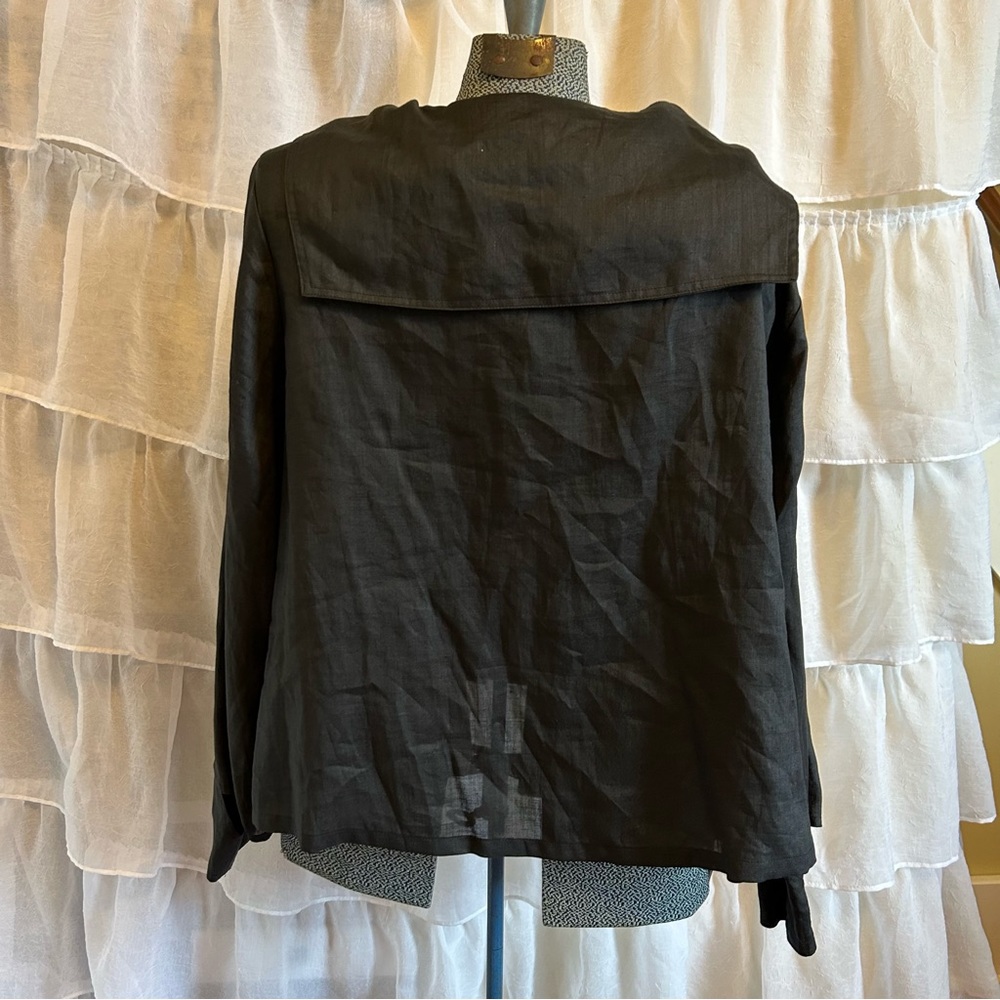 Clea Ramie Sailor Collar Shirt Oversized S M L XL